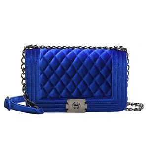 Velvet Quilted Purse